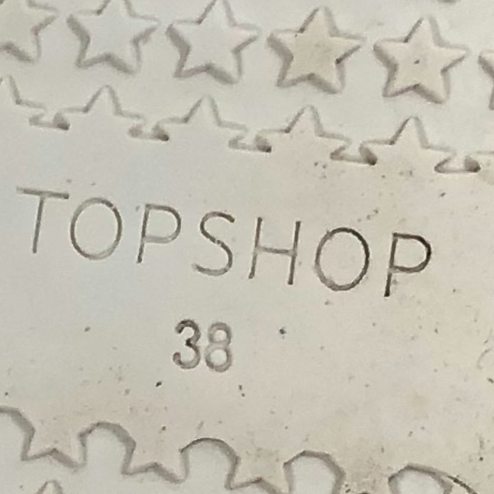 TOPSHOP GRAY SNEAKERS WOMEN SHOES SIZE 38 - Picture 13 of 13